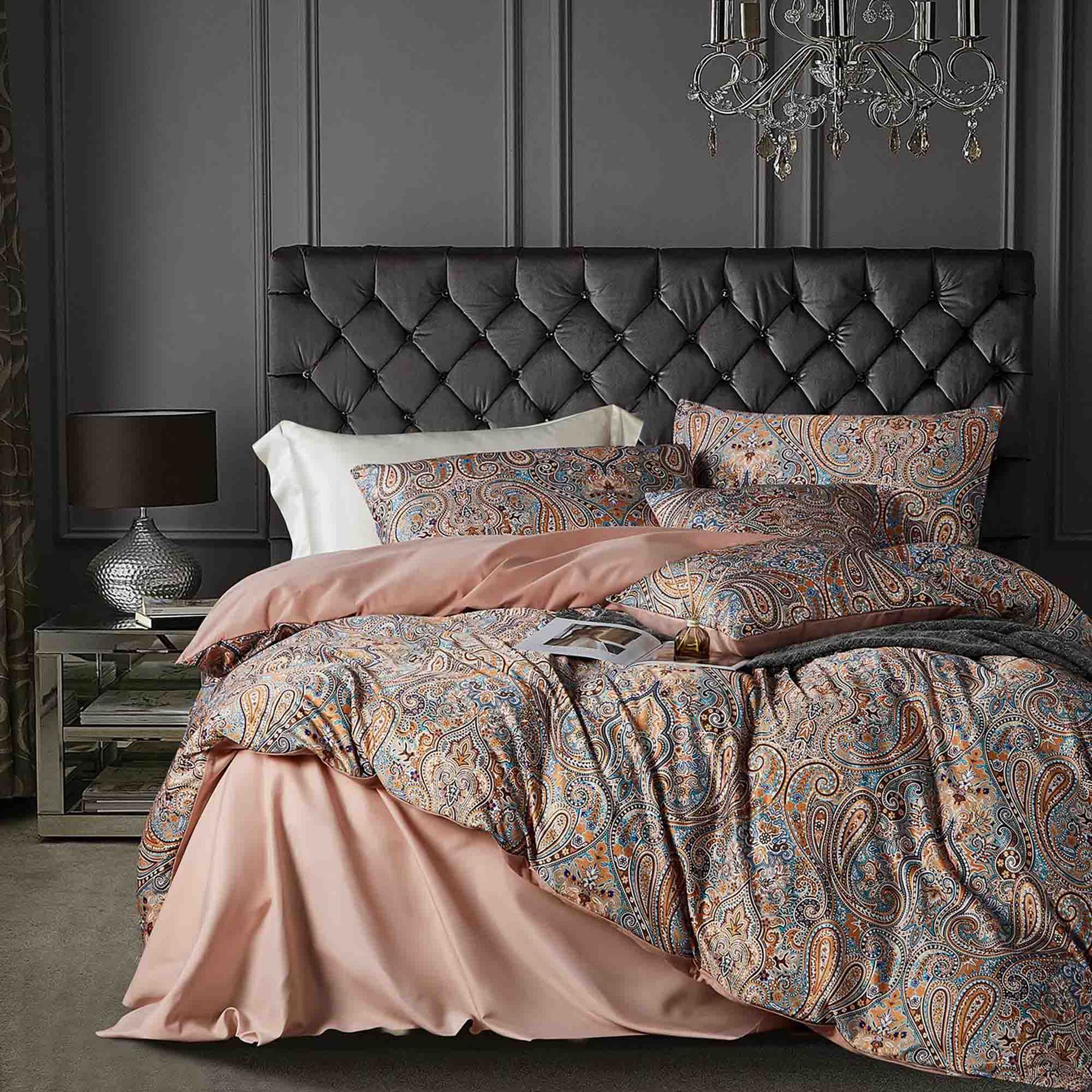 5-Piece Botanical Print Duvet Cover Set