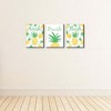 Big Dot of Happiness Tropical Pineapple - Kids Bathroom Rules Wall Art - 7.5 x 10 inches - Set of 3 Signs - Wash, Brush, Flush - 3 of 4