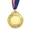 Unique Bargains Zinc Alloy Corrosion-Resistant DIY Fun Textured Surface Award Medals Gold Silver Bronze 9 Pcs - 3 of 4