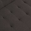 Streamdale WOOD FRAME, STAINLESS LEG, FUTON, SOFA BED Espresso - 4 of 4