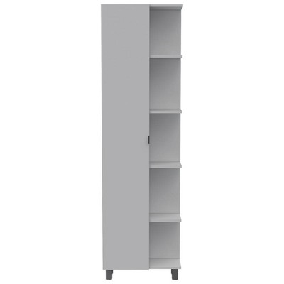 NicBex 4 Drawer File Cabinet with 5 Open Shelves,Office Cabinet with Metal Handle Design and Metal Feet,Filing Cabinets for Home Office