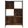 vidaXL Bookcase Smoked Oak Engineered Wood Medium Bookcase Rectangular - 4 of 4