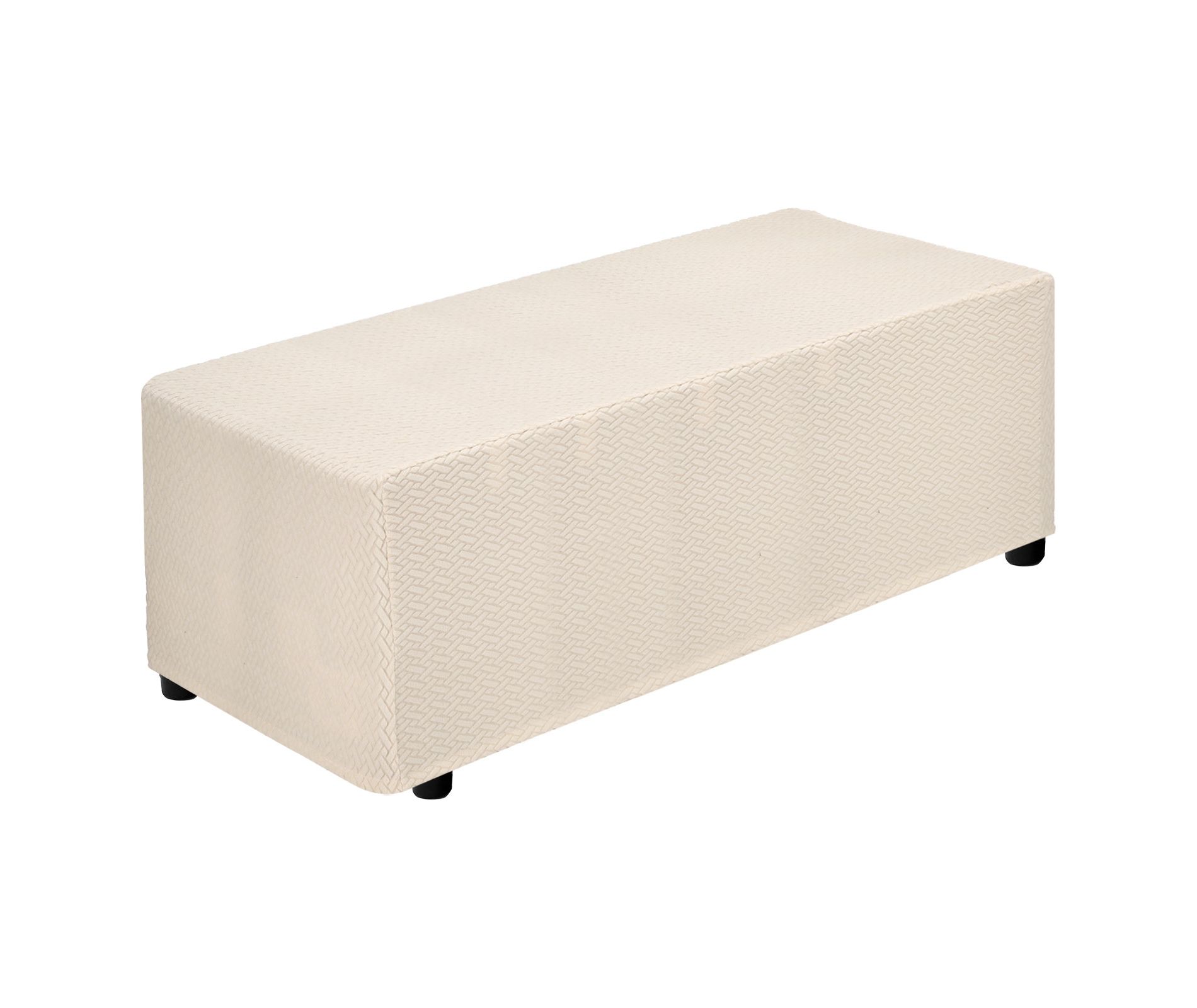 Unique Bargains Living Room Twill Stretch Protective Rectangle Silpcover 51"-63" Beige