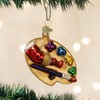 Old World Christmas 2.5 Inch Artist's Palette Ornament Paint Brush Tree Ornaments - 2 of 3