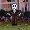 Disney Jack Skellington Small Inflatable Halloween Decoration - Black and Orange Pinstripe Outfit - 2 of 2