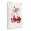 Stupell Industries Mod Cherries Tied in Bow Black Framed Giclee Art - 3 of 4
