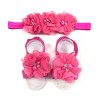 Wrapables Shabby Chic Flower Headband + Barefoot Sandals (Set of 4) - 4 of 4