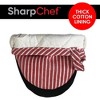 SharpChef Heat and Slip Resistant Neoprene Oven Mitts Set, Soft Cotton Lining, Waterproof, BPA-Free, 2 Count - 4 of 4