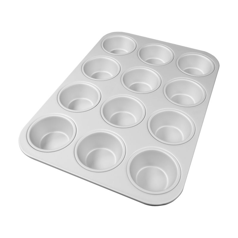 Fat Daddio's Anodized Aluminum Muffin Pan, Silver, 2 of 5