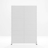 PexFix Outdoor Metal Privacy Screen Garden Fence in Louver Pattern - 3 of 4