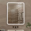 Sapphtopaz Rectangle Bathroom Mirror, Vanity Mirror with Metal Frame, Dimmable Anti-Fog Wall Mirrors for Bathroom, Over Sink, Bedroom - 4 of 4