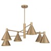 Savoy House Pharos 6 - Light Chandelier in  Noble Brass - 2 of 4