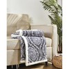 Noble Home Soft & Cozy Faux Shearling Printed Throw Blanket 50' x 60' - Gracey - image 3 of 3