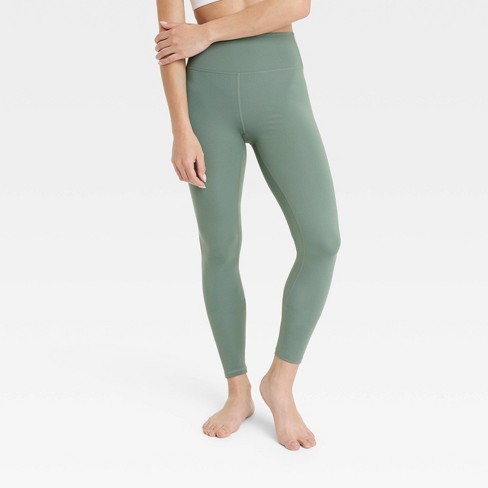 Women's Brushed Sculpt High-rise Leggings 28 - All In Motion™ Green Xs :  Target