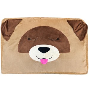 Pet Bed In A Box Slipcover: Logan The Tan Dog, Small - 24x18" Character Bed Case - 1 of 4