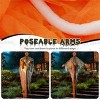 Syemin Decorative Holiday Scene Props 6 Feet Halloween Decoration Hanging Pumpkin Ghost Bendable Arms Halloween Decorations, Black, 96"*20"*72" - 4 of 4
