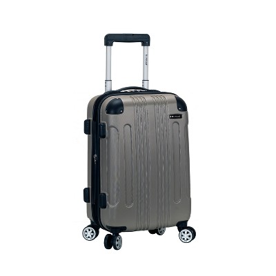 Rockland Sonic Expandable Hardside Carry On Spinner Suitcase - Silver