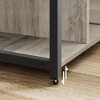 4 Tier Under Desk Printer Stand with Wheels, Desktop Printer Stand with Power Outlets, Mobile Small Printer Table with Storage Shelf - 4 of 4