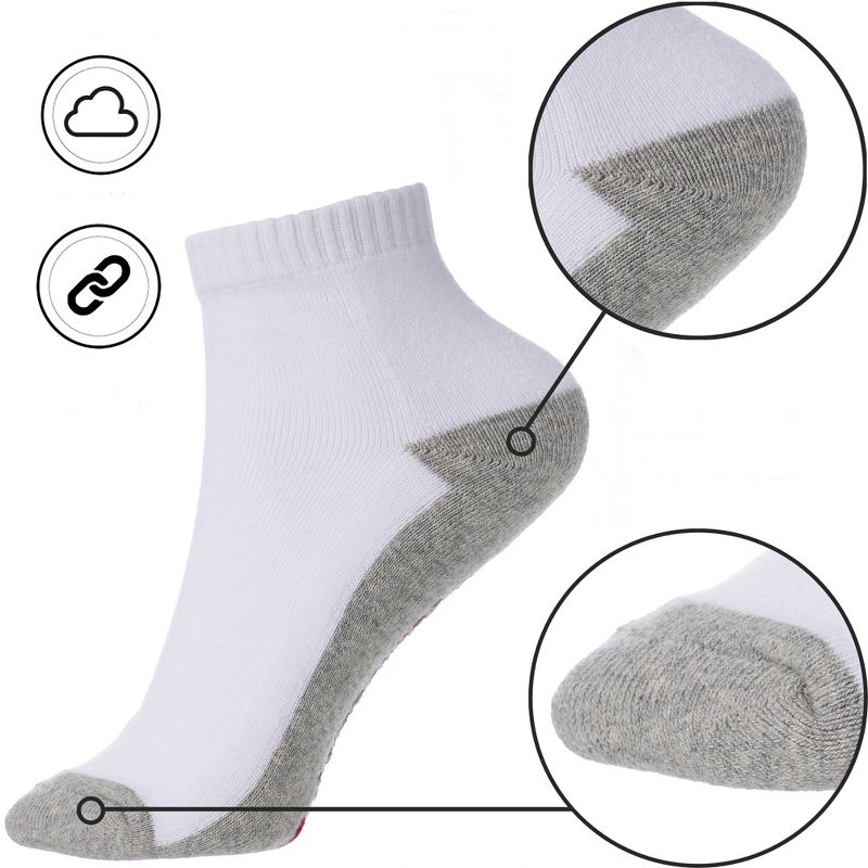 Alpine Swiss Mens 8 Pack Cotton Ankle Socks Athletic Performance Cushioned Socks Shoe Size 6-12, 3 of 7