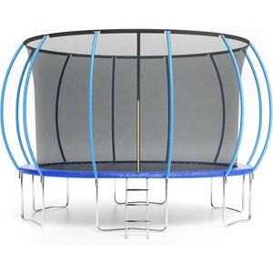 16 FT Trampoline with Enclosure & Ladder, Heavy-Duty Outdoor Recreational Trampoline for Kids Adults, 440LB Capacity - 1 of 4