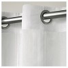 Set of 2 Penny Sheer Window Curtain Panels White Exclusive Home - 2 of 3