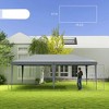 Resenkos Patio Garden Pergola, Pergola Canopy,10' x 20' Pop Up Canopy Tent with Carry Bag, for Catering, Events, Wedding, Backyard BBQ, Gray - 2 of 4