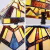 Chloe Lighting Vincent Mission Tiffany Style Blackish Bronze 1 Light Table Lamp 12 inch Wide - 4 of 4