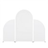 Garvee Arch Cover Set of 3 Spandex Fitted Wedding Arch Cover, Fitted Round Top And Half Moon Arch Backdrop For Wedding Party Decor - 4 of 4