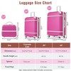 BEAFUP Hardshell Luggage Sets,  20"+24" Set of 3 Luggages and Cosmetic Case Spinner Suitcase with TSA Lock Lightweight - 3 of 4