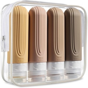 6oz Toiletry Bag Large Travel Bottles for Toiletries, BPA Free Leak Proof Tubs Refillable Liquid Traveler Accessories - 1 of 4