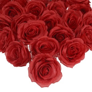 REGALWOVEN Home Decor Silk Fake Roses Artificial Flower Head for DIY Crafts Wedding 2.8" 25 Pcs - 1 of 4