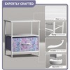 Sorbus 1 Drawers Nightstand with Shelf - Steel Frame, Wood Top & Easy Pull Fabric Bins - Perfect for Home, Bedroom, Office & College Dorm - 3 of 4