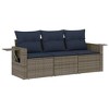 vidaXL Garden Sofa Set  PE Rattan Medium Modular Garden Sofa Set - 2 of 4