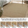 Printed Area Rug, Realistic Braided-Look Textured Rugs, Machine Washable Non-Slip Indoor Carpet for Living Room, Bedroom - 4 of 4