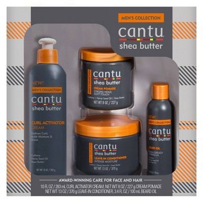 Cantu Men's Care Kit Bath and Body Gift Set - 4pc