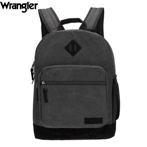 Wrangler Yellowstone 18.5" Backpack for Womens Mens Kids, Classic Logo Water Resistant Casual Daypack for Travel with Padded Laptop Notebook Sleeve - 1 of 4