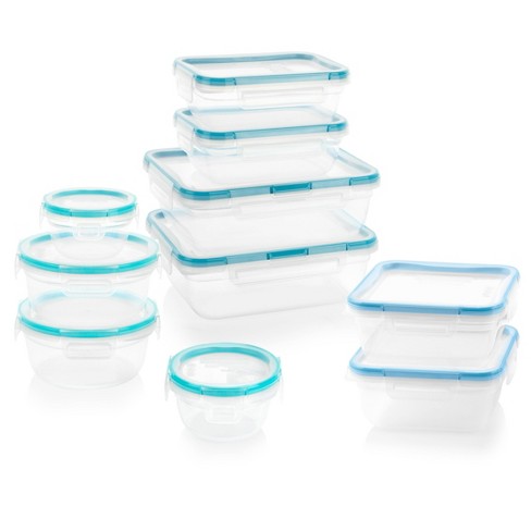 Snapware Piece Total Solution Glass Food Storage Containers Set with  Plastic Lids, 10 PC
