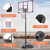 Garvee Portable Basketball Hoop System with 32 Inch Backboard, Adjustable Height and Wheels - Ideal for Indoor and Outdoor Use, Red - 4 of 4