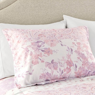 Intelligent Design Twin/Twin XL Colette Floral Paisley Comforter Set Pink: Hypoallergenic, Vintage Style, 4-Piece Bedding — фото 4