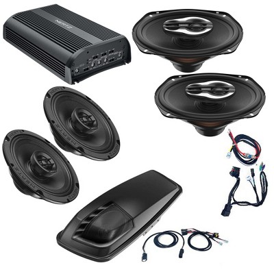 Hertz HSP3 Plug and Play 4 Speaker Kit with Saddlebag 6x9 Kit - includes: SP4.900 amp, SX165 NEO Coax Speakers, SX690 NEO Coax Speakers, HTHP14 T-P...