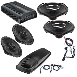 Hertz HSP3 Plug and Play 4 Speaker Kit with Saddlebag 6x9 Kit - includes: SP4.900 amp, SX165 NEO Coax Speakers, SX690 NEO Coax Speakers, HTHP14 T-P... - 1 of 4