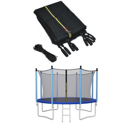 Costway 14FT Trampoline Replacement Safety Enclosure Net Weather-Resistant
