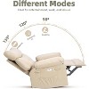 Faux PU Leather Manual Recliner Chair with Extra Plush 1.5X Sponge Comfort Arm and Back, Spacious Lazy Chair - 4 of 4