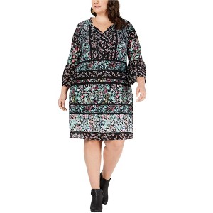 Style & Co. Womens Mixed Print Floral Sheath Dress - 1 of 1