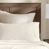 Harbor House 4Pcs 100% Premium Cotton Solid Sheet Set, 400TC Luxury Sateen Textile Smooth Touch Bedding Set with Matching Sham - 4 of 4