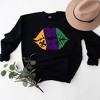 Simply Sage Market Women's Graphic Sweatshirt Mardi Gras Lips - 3 of 3