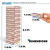 NCAA LSU Tigers Giant Wooden Tumbling Tower - 3 of 4