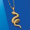 Ross-Simons Italian 18kt Yellow Gold Coiled Snake Pendant Size 2.13 - 4 of 4