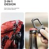 Dexnor Heavy Duty Key Chain Bottle Opener, Carabiner Key Ring Clip Aerospace-grade Stainless Steel Car Key Fob Holder Organizer EDC Keychain - 3 of 3