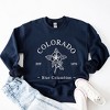 Simply Sage Market Women's Graphic Sweatshirt Embroidered Colorado Flower - 3 of 4